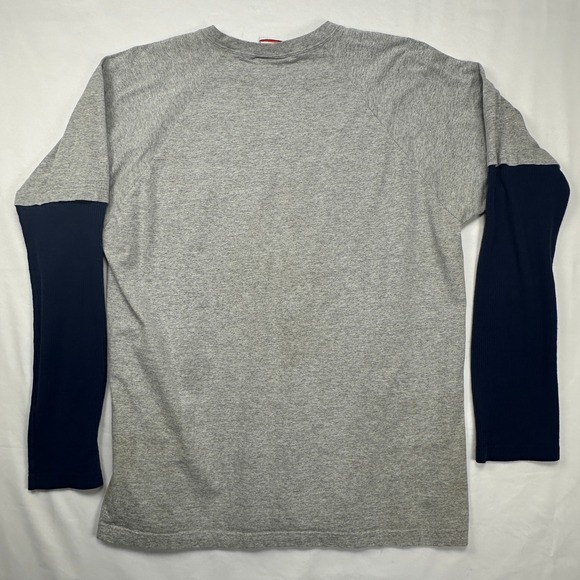 Chase Authentics Jeff Gordon 24 Racing Team Layered Long Sleeve Gray Navy Shirt - Picture 9 of 10